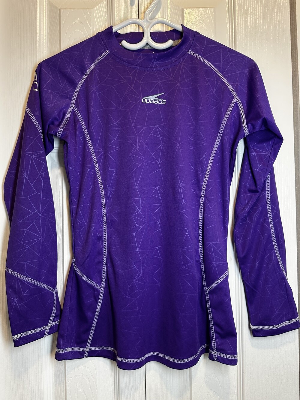 Vintage Speedo Women's Long Sleeve Geometric Rash Guard - Purple XL